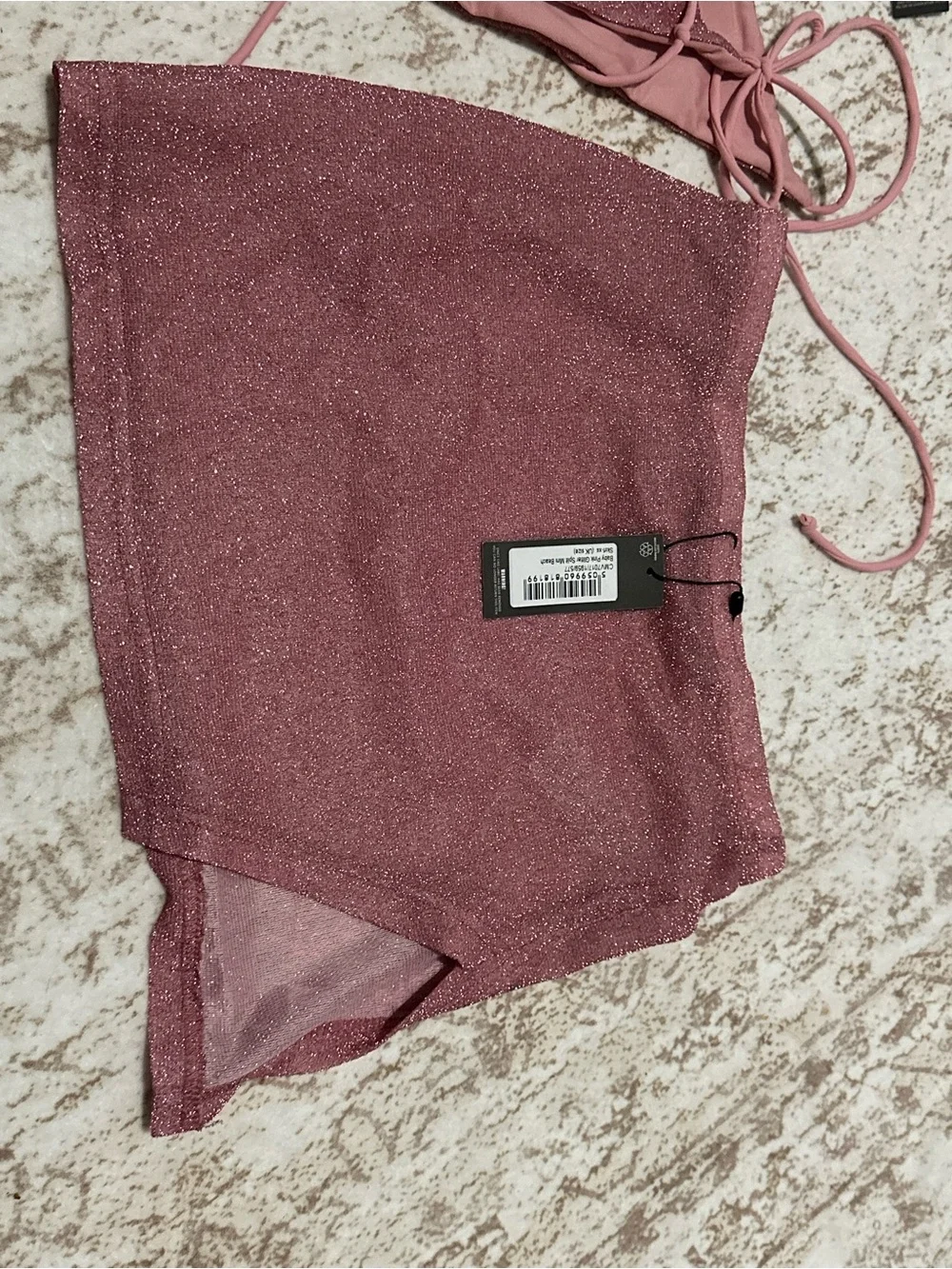 SKIMS Sparkle Rose Mini Skirt